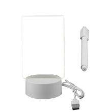 LED Night Lights Transparent Luminous USB Luminous Acrylic Night Light Erasable Write Message Board Calendar Desktop Ornaments