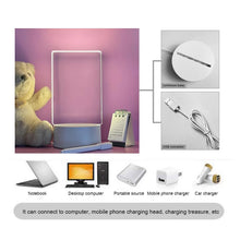 LED Night Lights Transparent Luminous USB Luminous Acrylic Night Light Erasable Write Message Board Calendar Desktop Ornaments